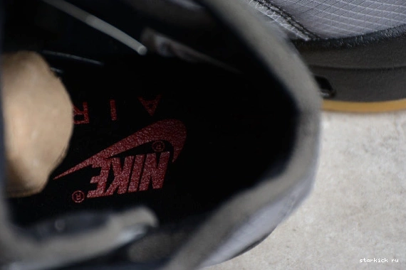 Air  O-W Jordan 5 CT8480-001 CT8480-001 Retro Black Red Muslin-Fire 0224